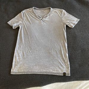 Lucky Brand Venice Burnout Notch-neck T